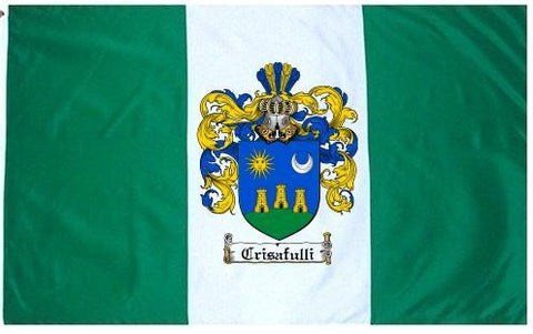 Crisafulli family crest coat of arms flag