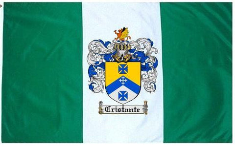 Cristante family crest coat of arms flag