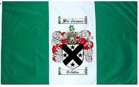 Cristea family crest coat of arms flag