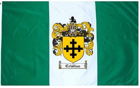 Cristian family crest coat of arms flag