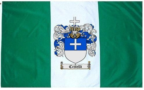 Critelli family crest coat of arms flag
