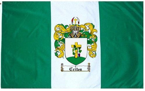 Crites family crest coat of arms flag