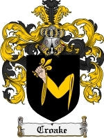 Croake coat of arms family crest download