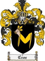 Croc coat of arms family crest download