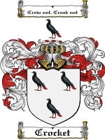 Crocket coat of arms family crest download