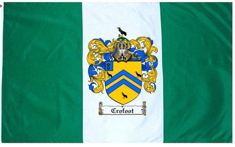 Crofoot family crest coat of arms flag