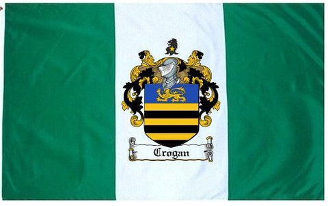 Crogan family crest coat of arms flag