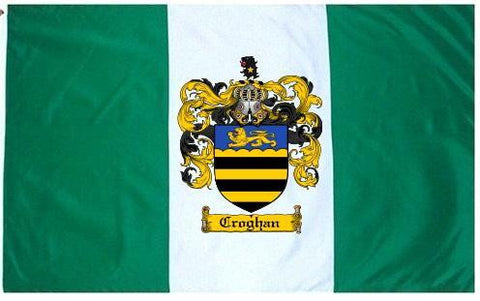 Croghan family crest coat of arms flag