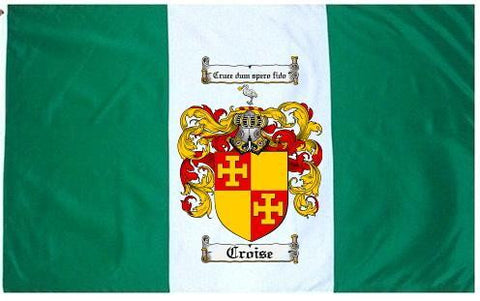 Croise family crest coat of arms flag