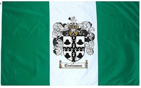 Croixman family crest coat of arms flag