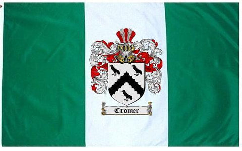 Cromer family crest coat of arms flag