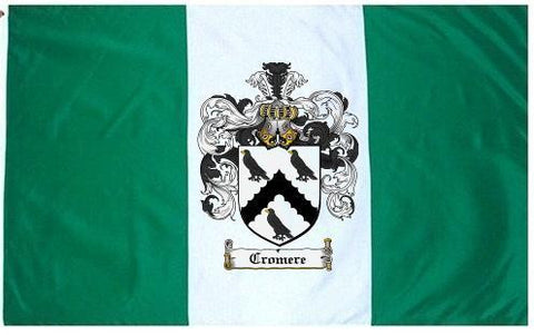 Cromere family crest coat of arms flag