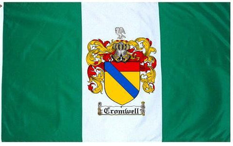 Cromwell family crest coat of arms flag