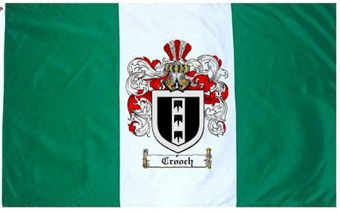 Crooch family crest coat of arms flag