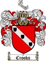 Crooks family crest coat of arms emailed to you within 24 hours ...