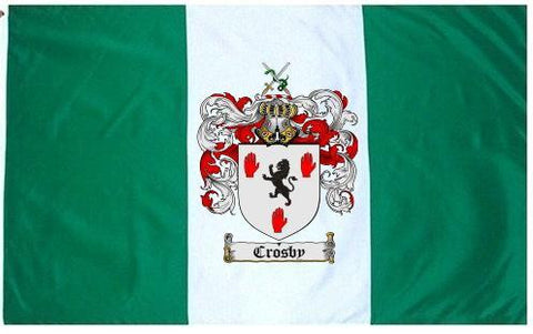 Crosby family crest coat of arms flag