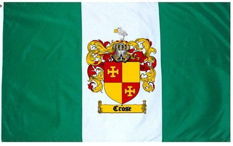 Crose family crest coat of arms flag