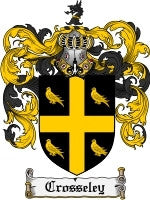 Crosseley coat of arms family crest download