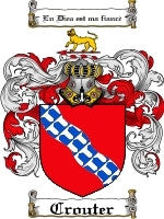 Crouter coat of arms family crest download