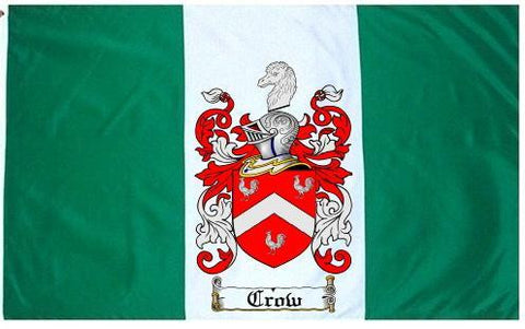 Crow family crest coat of arms flag