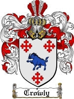 Crowly coat of arms family crest download