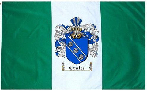 Cruice family crest coat of arms flag