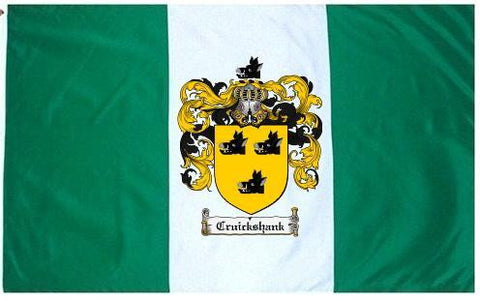 Cruickshank family crest coat of arms flag