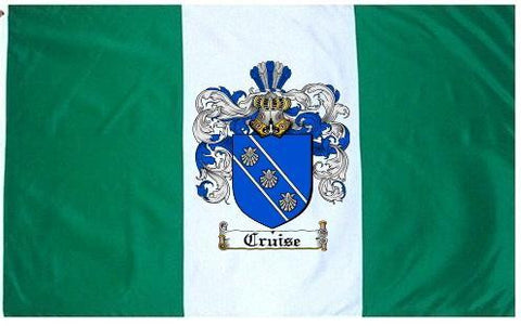 Cruise family crest coat of arms flag