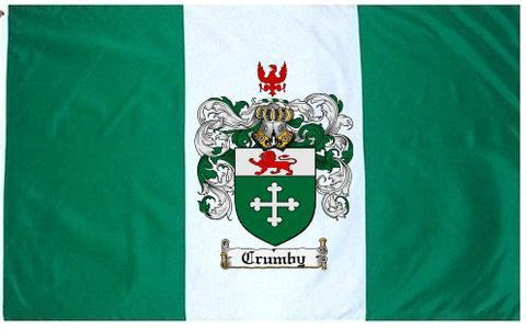 Crumby family crest coat of arms flag