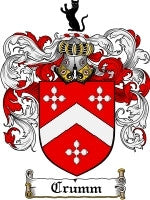 Crumm coat of arms family crest download
