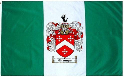 Crumpe family crest coat of arms flag