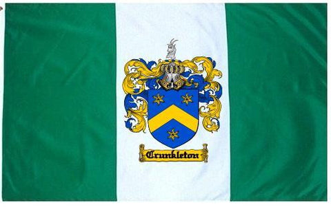 Crunkleton family crest coat of arms flag