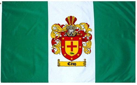 Cruz family crest coat of arms flag