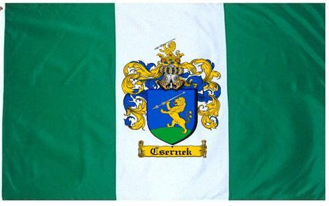 Csernek family crest coat of arms flag