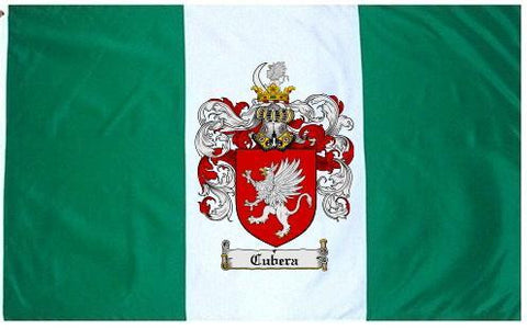Cubera family crest coat of arms flag