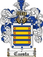 Cuesta coat of arms family crest download