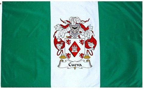 Cueva family crest coat of arms flag