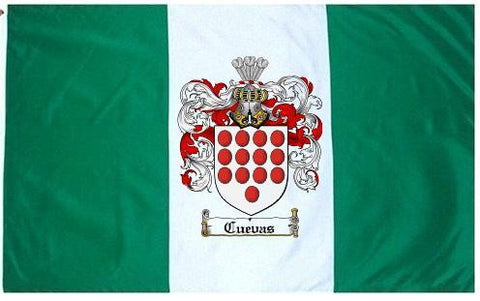 Cuevas family crest coat of arms flag