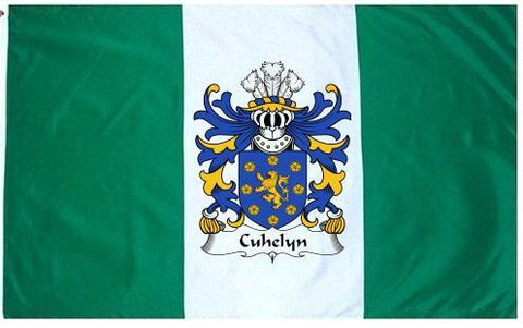 Cuhelyn family crest coat of arms flag