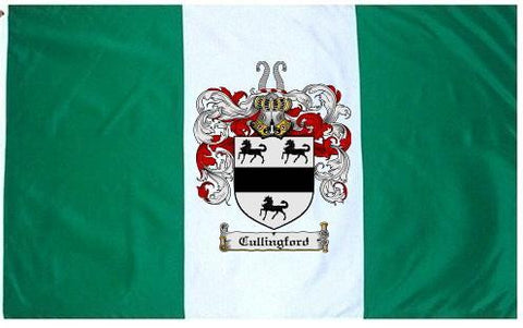 Cullingford family crest coat of arms flag