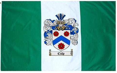 Culp family crest coat of arms flag