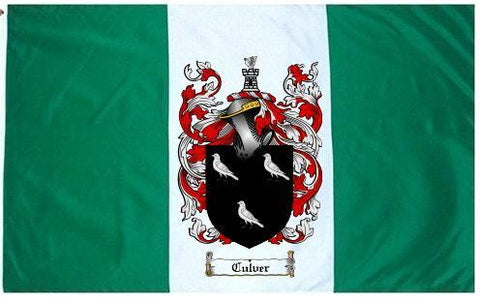 Culver family crest coat of arms flag