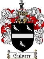 Culvere coat of arms family crest download