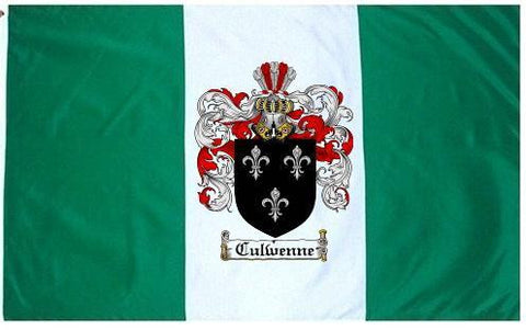 Culwenne family crest coat of arms flag