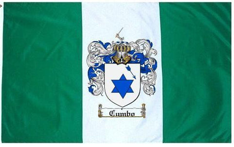 Cumbo family crest coat of arms flag