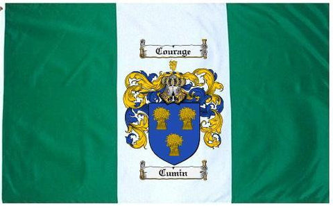 Cumin family crest coat of arms flag