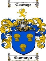 Cummyn coat of arms family crest download