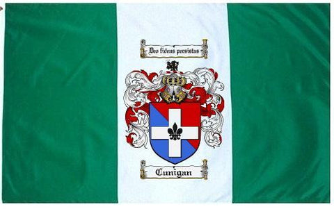 Cunigan family crest coat of arms flag