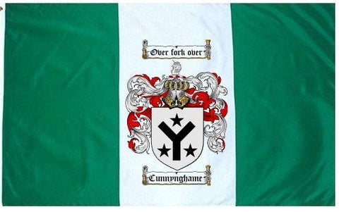 Cunnynghame family crest coat of arms flag