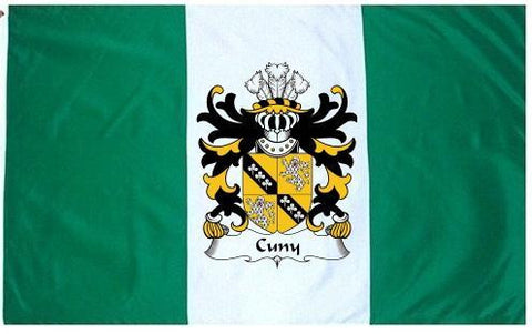 Cuny family crest coat of arms flag